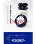 4 Pack Inline Skate Wheels 72mm 76mm 80mm 82A PU Premium Wheels With ABEC 9 Bearings stacked in black and white.