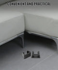 Image of 4 Piece Patio Furniture Clip Fasteners For Sofas And Chairs, Heavy Duty Plastic Clamps in use on outdoor sofa.