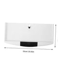 Slick Slide Out Under Desk Keyboard Tray With Heavy Duty Clamp Mount Brings Zero Clutter To Your Workspace, 53cm size in white, ergonomic design.