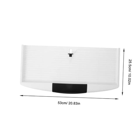 Slick Slide Out Under Desk Keyboard Tray With Heavy Duty Clamp Mount Brings Zero Clutter To Your Workspace, 53cm size in white, ergonomic design.