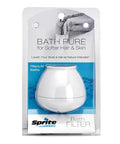 Pure Bath Filter With Replaceable Cartridge And Universal Harness That Attaches To Most Fixtures Reduces Chlorine Odors And Dirt