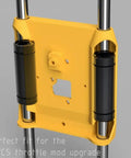 Black Chrome Plated Linear Bearing 8x15x45mm for 3D Printer Upgrade visible in yellow mounting bracket