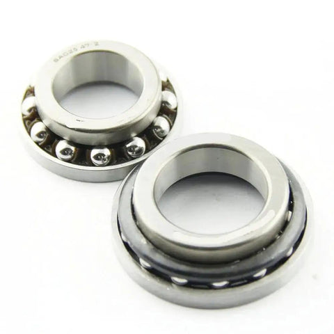 Premium Steering Roller Bearing Kit For Yamaha YZF R25 R3 YZF750R FZ6R Ensures Smooth Handlebar Performance And Zero Slop While Cutting Costs Vs Dealership Fees Through Quick DIY Install And Top Build Quality Handling. silver steel bearings