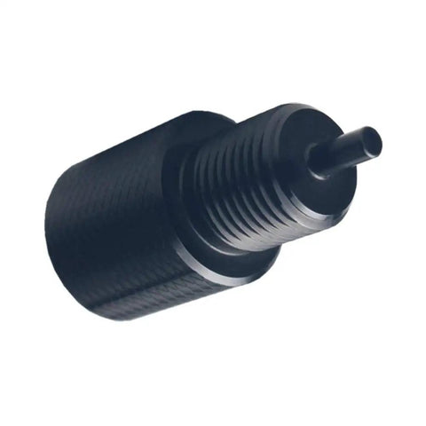 Close-up of Dead Solid Aluminum Brake Proportioning Valve Bleeder Tool For Gm Combo Systems Quick Disc And Drum Purge Kit.