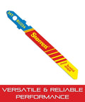 Bi-Metal Jigsaw Blade With Unified Shank For Metal Cutting, 2-Inch Length, 5/16-Inch Width,.040-Inch Thickness, 24 TPI, wavy set