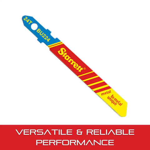 Bi-Metal Jigsaw Blade With Unified Shank For Metal Cutting, 2-Inch Length, 5/16-Inch Width,.040-Inch Thickness, 24 TPI, wavy set