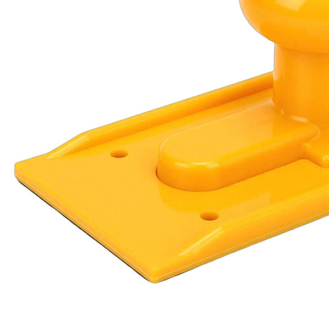 Heavy Duty Woodworking Push Block With Ergonomic Handle And Textured Grip ABS Plastic Go To Push Stick For Table Saws Planers And Routers Bright Yellow Safety Design
