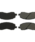 Centric C-Tek ceramic front brake pad set, four pads, for select Mitsubishi, Dodge and Jeep models