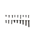 Mini Screw And Nut Repair Kit For Laptops Phones Glasses And Small Gadgets Assorted Tiny Screws And Matching Mini Nuts With Smooth Threads For Stable Install Compact Storage Box For Easy Sorting Ideal For Daily DIY Maintenance. Assorted black screws