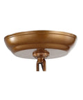Underside view of the Kickstart Your Space With This Totally Rad Antique Gold 4 Light Pendant Ceiling Fixture.