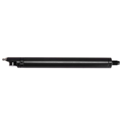 Side view of Refillable 4,500 PSI PCP Air Cylinder, 132cc Tank With One Eighth Inch Foster Quick Connect And M16x1.5 Threads For NitroAir Compatible Airguns