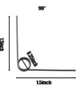 12 Piece Stainless Steel Torsion Spring Set For Tool Repair And Woodworking DIY 90 Degree Coil Small Springs 1mm Wire Diameter 9mm