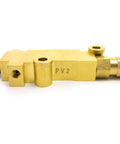 PV2 brass proportioning valve for brake system; front and rear drum brakes.
