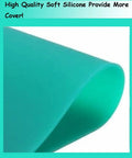 Close-up of turquoise silicone sheet for Six 15Oz Sublimation Silicone Mug Wraps For 3D Printing Heat Resistant Mug Clamps