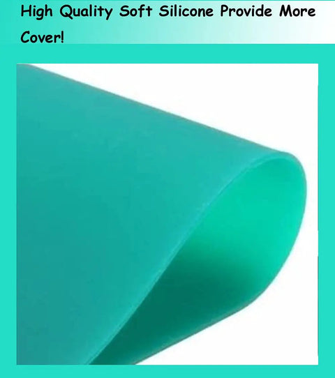 Close-up of turquoise silicone sheet for Six 15Oz Sublimation Silicone Mug Wraps For 3D Printing Heat Resistant Mug Clamps