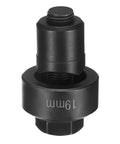Beefy 19mm Sheet Metal Punch Hole Kit With Bearing Steel, precise manual knockout punch for metal plates, close-up view