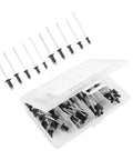 Easy Install Blind Rivets 120 Piece Black Aluminum Assortment Kit With M2.4 M3.2 M4 Standard Head Fasteners displayed in box