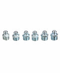 110 Pc Grease Nipple Set M6 M8 M10 Conical Straight Angled Zerk Fittings For Machinery And Vehicles, assorted metal nipples on display