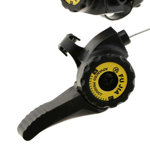 One Pair Universal Bicycle Shifters Thumb Gear Levers 15 18 21 Speed For Mountain Road Folding Bikes Left And Right Handlebar