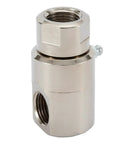 Heavy Duty Hose Reel Swivel With Grease Zerk Half Inch Female NPT Inlet Outlet Nickel Plated Steel For Industrial And Home Use Fits Most Reels 5000 PSI Maximum Pressure Replacement Part