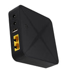 Solid Mini Ups Backup Power With 9000Mah Lithium Battery Supports 5V 9V 12V And 48V Poe For Routers Modems And Cameras US Plug showing ports and connectors.