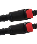 Professional 2-Pack Hydration System Quick Disconnect Adapters For One Quarter Inch Tubing And Leak Free Connections, black and red.