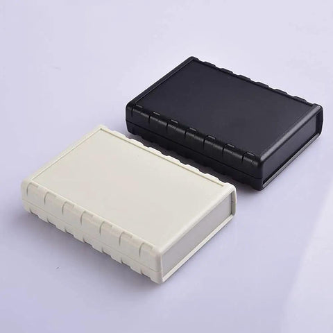 Desktop Instrument Box Enclosure Made From Tough ABS Plastic For DIY Electronics Control Panels DIY Friendly Junction Box 77 X 111.5 X 25.5 mm White and Black