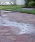 Applying Straight Up Hella Durable Crystal Clear Paver Sealer And Concrete Masonry Guard Water Based Acrylic Coating on pavers.