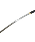 Hand Forged Shirasaya Style Samurai Katana Sword With Razor Sharp Blade Full Tang Black Scabbard 39 Inch Overall Length side view