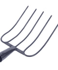 Beast Of A Grass Fork For Manure Handling And Garden Cleanup, heavy duty iron farm implement, 420x250x40 mm size, side view