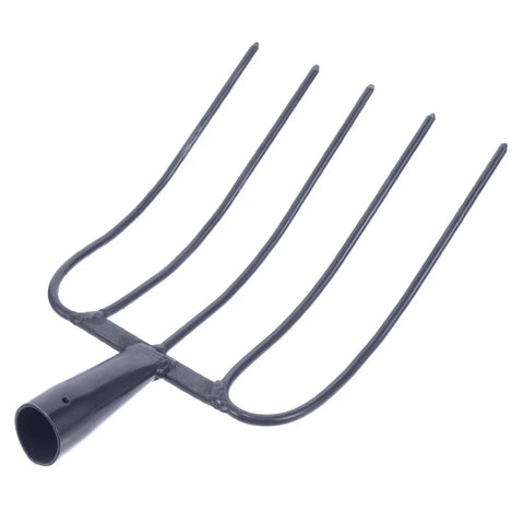 Beast Of A Grass Fork For Manure Handling And Garden Cleanup, heavy duty iron farm implement, 420x250x40 mm size, side view