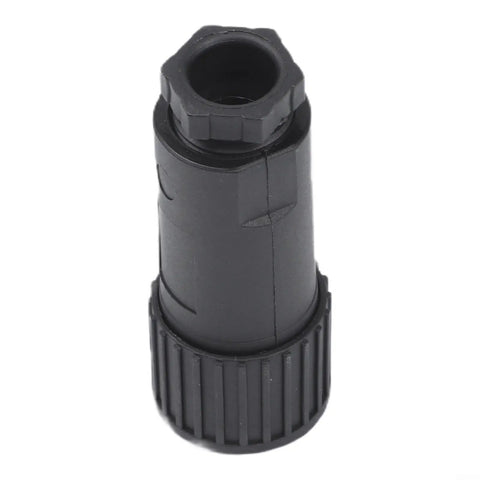 All Plastic 7 Pin Proportional Valve Connectors Featuring Rock Solid Female Plugs For Hydraulic Solenoid Connections And Industrial Machinery Built Super Tough showing black connector detail.