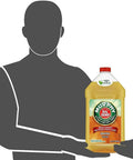 Original Wood Cleaner Liquid That Safely Cleans All Wood Surfaces And Brings Out Their Natural Beauty With No Ammonia Or Bleach Added Trusted For Over A Hundred Years In A Thirty Two Ounce Bottle shown with silhouette holding bottle.