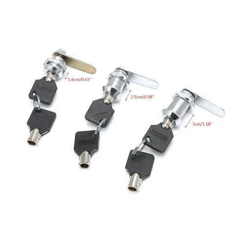 Heavy Duty Beefy 16 To 30mm Cylinder Lock For Doors Cabinets Drawers And Cupboards With Tamper Resistant Keyed Design And Plastic Key
