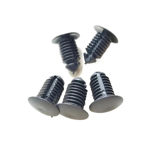 Rock Solid Heavy Duty Car Clips Nylon Auto Fastener Bumper Retainer Plastic Rivet Kit, black nylon push clips