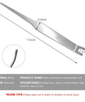 X Clamp Removal Tool For Automotive Hose Clamps And Sleeving 360 X Clamp Extractor, 5.5 inch stainless steel tool with notch