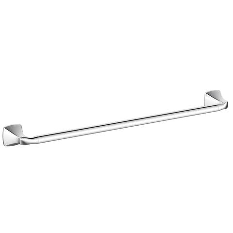 Voss 24 Inch Chrome Towel Bar For Bathroom, Wall Mounted, Coordinating With Faucets And Accessories, Chrome Finish, Hassle Free Install