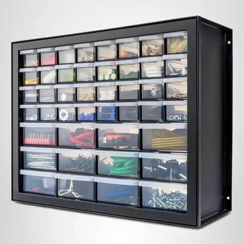 Small Parts Storage Cabinet With 44 Drawer Organizer For Screws Nuts Bolts Electronics Hardware Beads Crafts And More