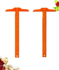 Two Pack Orange Plastic T Square Rulers With Double Side Precision Scale, 13 Inch/30 cm Drafting Tool next to festive decor.