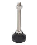 Heavy Duty Adjustable Furniture Leveling Feet With Nylon Support Legs And Rubber Anti Slip Pads, Height Adjustable Up To 100mm, threaded foot