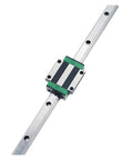 Premium Aluminum Linear Motion Guide Rail System Featuring GW15CC Slide Blocks And HGR15 Square Shaft Tracks For Milling Machines And Diy Cnc Builds Runs Crisp And Glides Like Butter with slide block on guide rail.
