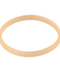 V Ribbed Drive Belt For 10-12 Inch Woodworking Band Saws Pro Grade PU Material Replacement Conveyor Belt 340mm Circumference And 10mm Wide Heavy Duty Motor Drive Accessory For Wood Cutting Machines, tan ribbed PU belt