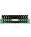 High Speed USB Three Point One Type C Test Board With Pcb Test Socket And Two Point Five Four Millimeter Pitch Header Front View