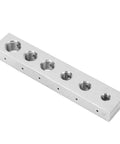 Pro Grade Safety Wire Drill Set With Carbon Steel Jig And Fixture For Diagonal Hole Drilling Through Bolt And Nut Heads, shown from side