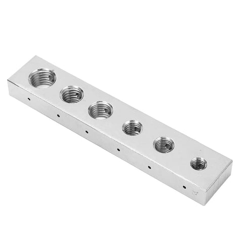 Pro Grade Safety Wire Drill Set With Carbon Steel Jig And Fixture For Diagonal Hole Drilling Through Bolt And Nut Heads, shown from side