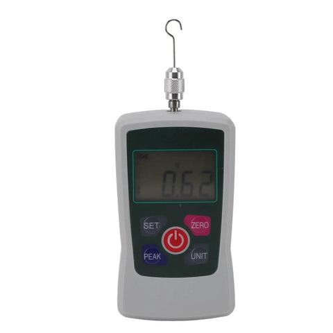 Digital Force Gauge 50N Push Pull Tester With Precision Sensor And Full Accessory Kit For Versatile Testing In Product Development And Quality Control, front view