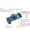 Close-up of Ten Pack TCRT5000 Infrared Reflective Photoelectric Sensor Switch 3.3V to 5V Digital Output Module for Arduino