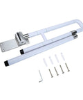 Foldable Toilet Grab Bar With Flip Up Design, Non Slip Stainless Steel Bathroom Safety Rails, Night Glow Nylon Grip, screws included