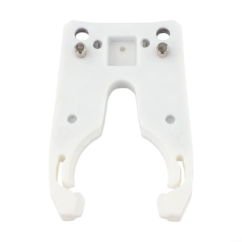 Super Secure ISO30 Tool Holder Claw Clamp For CNC ATC Machines, 10cm L, made of wear-resistant white material, for precise tool holding.