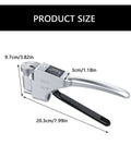 Heavy Hitter Digital Hardness Meter With Quick Read Display For Fast Metal Gauging 0.6 To 8 Mm Range showing product size dimensions